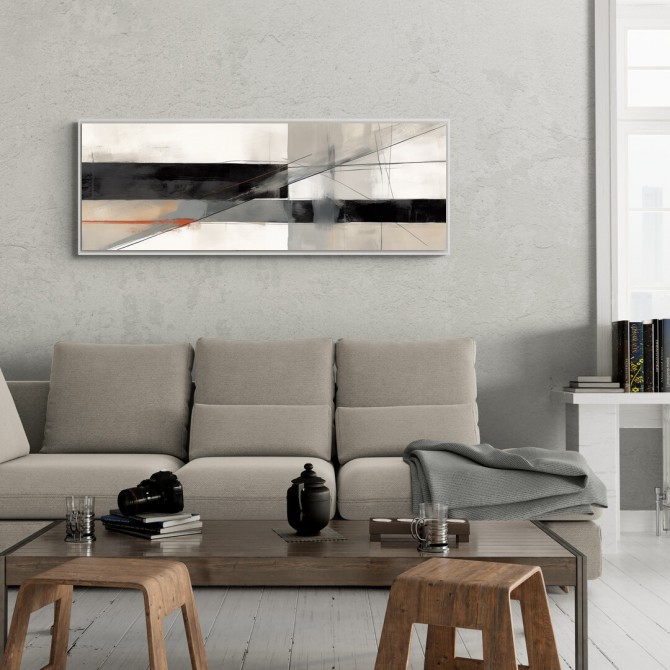 Oferta Cuadro panorámico moderno y abstracto "Vlafy 01" - Cuadrostock