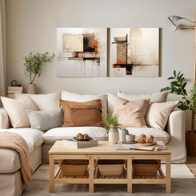 copy of Díptico de Lienzos modernos: Ideas para decorar tu hogar - Cuadrostock