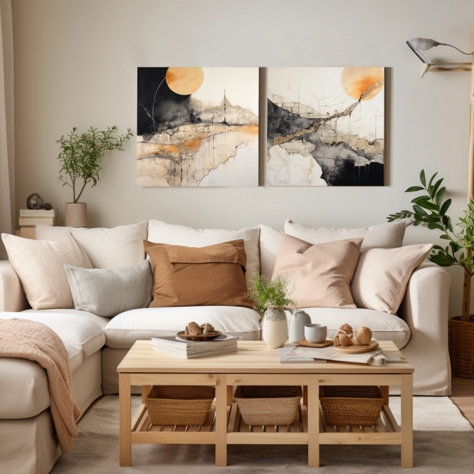 copy of Conjunto de 2 Cuadros decorativos enmarcados: Decora con buen gusto y calidad - Cuadrostock