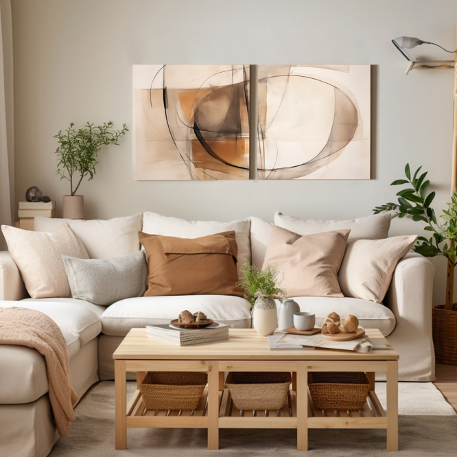 copy of Díptico de Lienzos modernos: Ideas para decorar tu hogar - Cuadrostock
