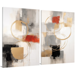 copy of Conjunto de 2 Lienzos decorativos: Elegancia y estilo en un conjunto - Cuadrostock