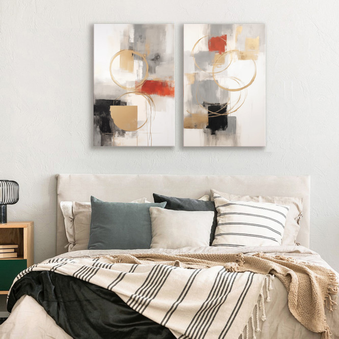 copy of Conjunto de 2 Lienzos decorativos: Elegancia y estilo en un conjunto - Cuadrostock