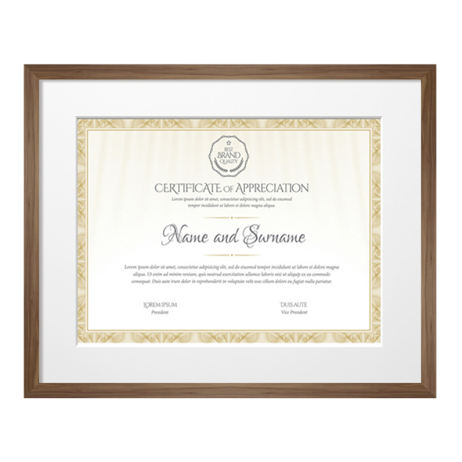 Marco madera Bjorn para diplomas - Cuadrostock Marco madera Bjorn para diplomas - Cuadrostock
