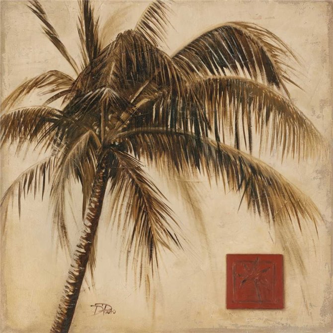 Sepia Palm I - Cuadrostock