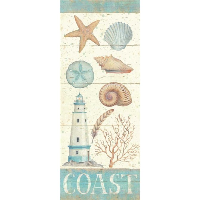 Pastel Coast Panel I - Cuadrostock