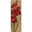 Vivid Red Gladiola on Gold - Cuadrostock