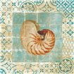 Shell Tiles III Blue - Cuadrostock