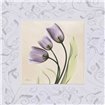 Purple Tulips on Purple Damask - Cuadrostock