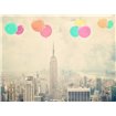 NYC Balloons With Clouds - Cuadrostock