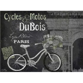 Paris Bike on Chalk Border II - Cuadrostock