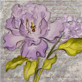 Cuadro para dormitorio - Purple Florals II - Cuadrostock