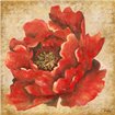 Red Peony on Gold - Cuadrostock