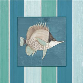 Fish on Stripes II - Cuadrostock