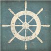 Nautical Shipwheel Blue - Cuadrostock