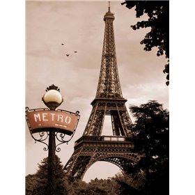 Tour Eiffel Metro - Cuadrostock