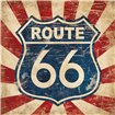 Route 66 I Sq - Cuadrostock