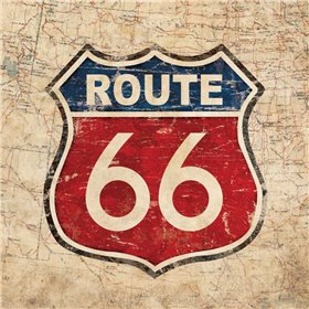 Route 66 II Sq - Cuadrostock