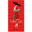 Tres Chic Fashion Illustration In Red - Cuadrostock