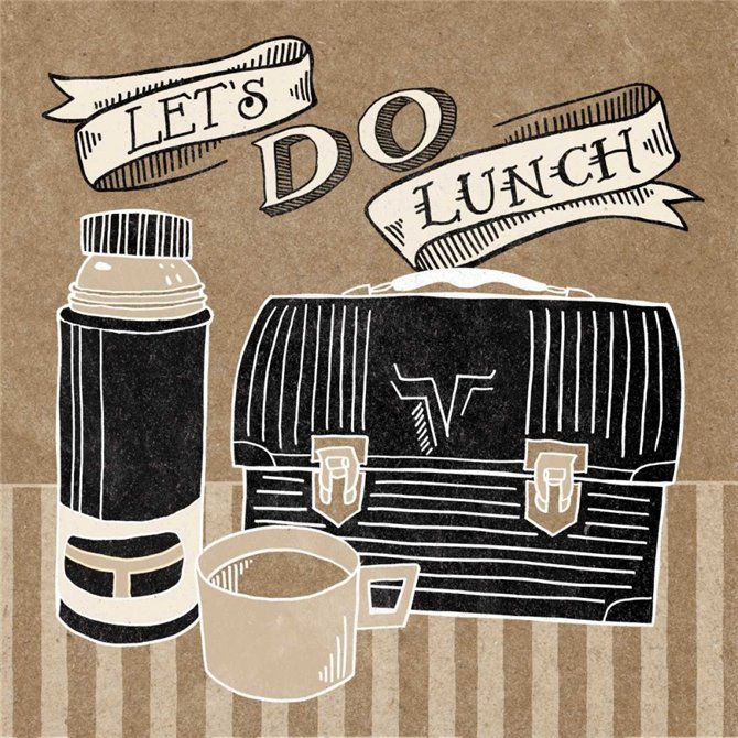 Lets Do Lunch Taupe - Cuadrostock