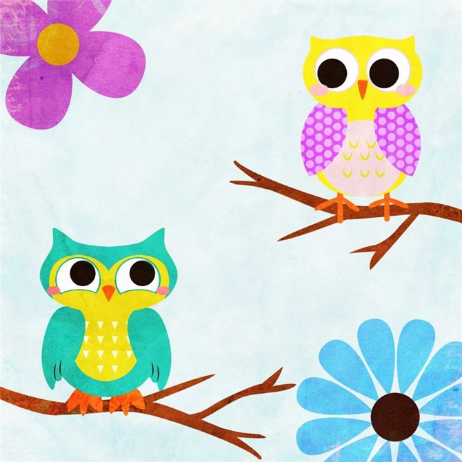 Cozy Owls II - Cuadrostock