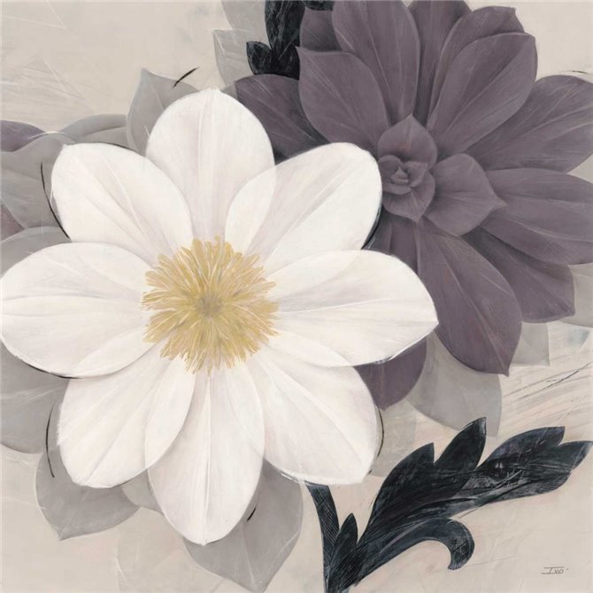 Cuadro para dormitorio - Blossom and Succulent White - Cuadrostock