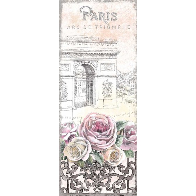 Paris Roses Panel VII - Cuadrostock