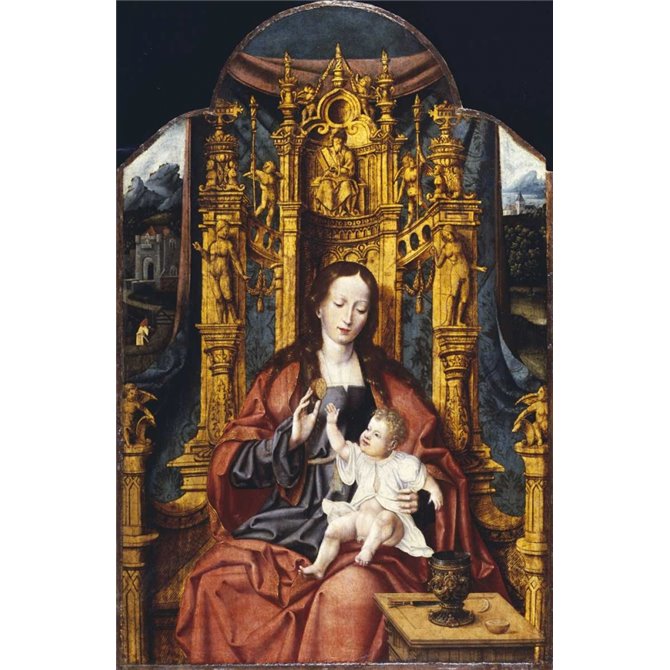 The Virgin and Child Enthroned - Cuadrostock