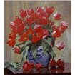 Tulips In a Porcelain Vase - Cuadrostock