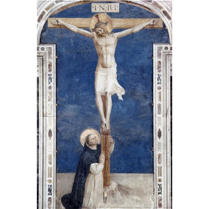 Crucifixcion With Saint Dominick - Cuadrostock