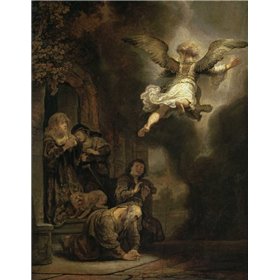 Archangel Raphael Leaving the Family of Tobias - Cuadrostock