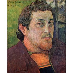 Self Portrait Dedicated To Eugene Carriere - Cuadrostock