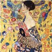 Lady With Fan - Cuadrostock