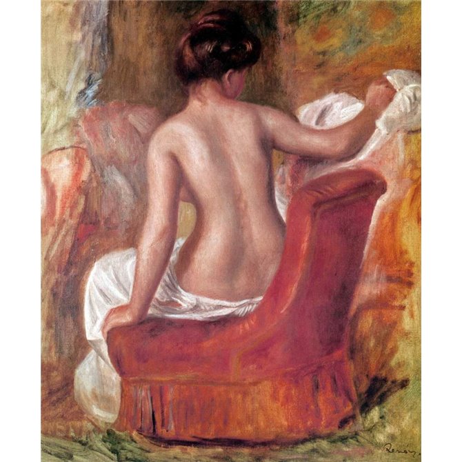 Nude In Chair - Cuadrostock