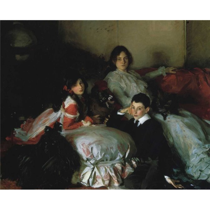 Essie, Ruby, and Ferdinand, Children of Asher Wertheimer - Cuadrostock