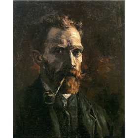 Self Portrait With Pipe - Cuadrostock