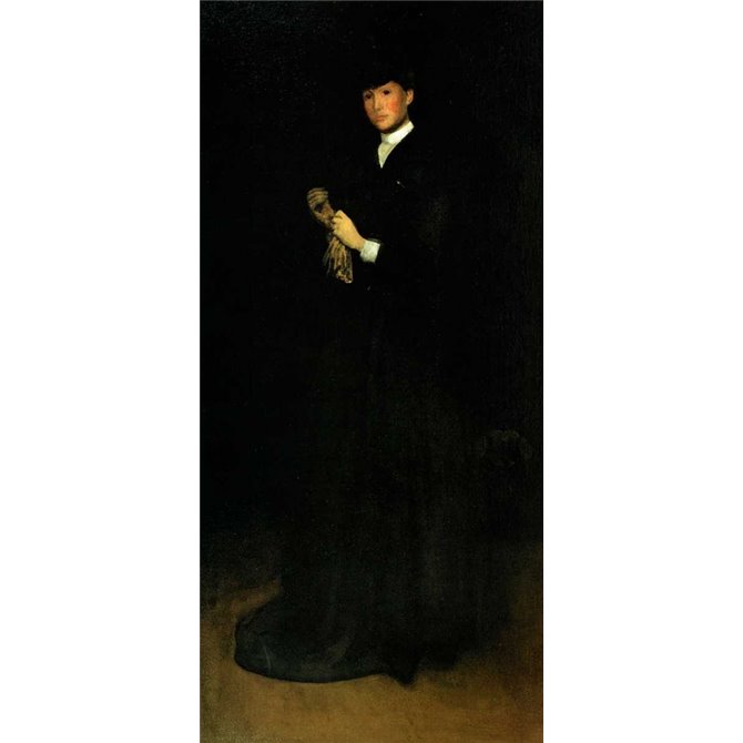Arrangement In Black Portrait Of Mrs Cassatt 1883 - Cuadrostock