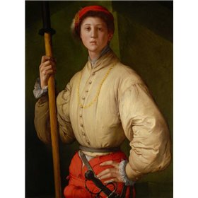 Portrait of a Halberdier - Francesco Guardi? - Cuadrostock