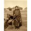 Oglala Sioux Plenty Horse Next to Cannon - Cuadrostock