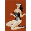 Mid-Century Pin-Ups - Lacing her bra - Cuadrostock