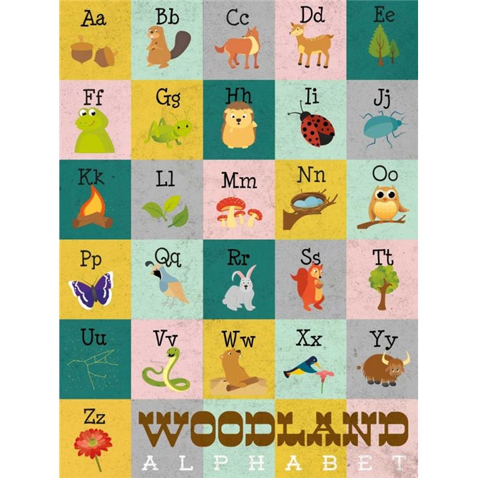 Woodland Alphabet - Cuadrostock