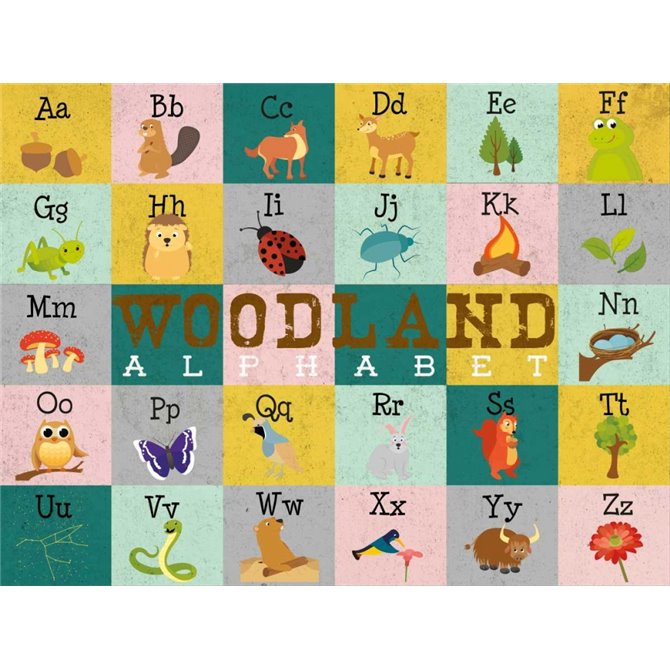 Woodland Alphabet (horizontal) - Cuadrostock