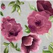 Gray and Plum Florals II - Cuadrostock