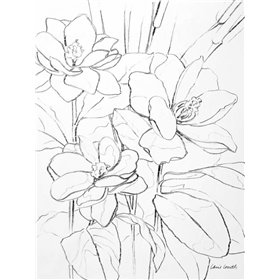 Cuadro para dormitorio - Floral Sketch I - Cuadrostock