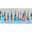 Dozen Colorful Boats Panel - Cuadrostock