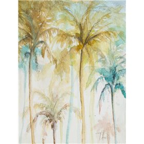 Watercolor Palms in Blue II - Cuadrostock