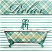 Relaxed Plaid Bath - Cuadrostock