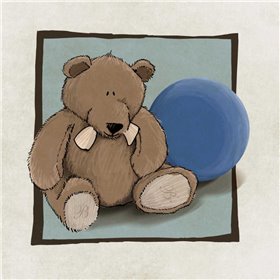 Teddy Bear and Ball - Cuadrostock