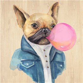 A Blowing Bubble French Bulldog - Cuadrostock