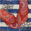 Nautical Flip Flops I - Cuadrostock