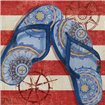 Nautical Flip Flops II - Cuadrostock